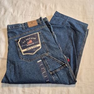 U.S. Polo Assn men's jeans size 48 cut and hemmed to long walking shorts NEW